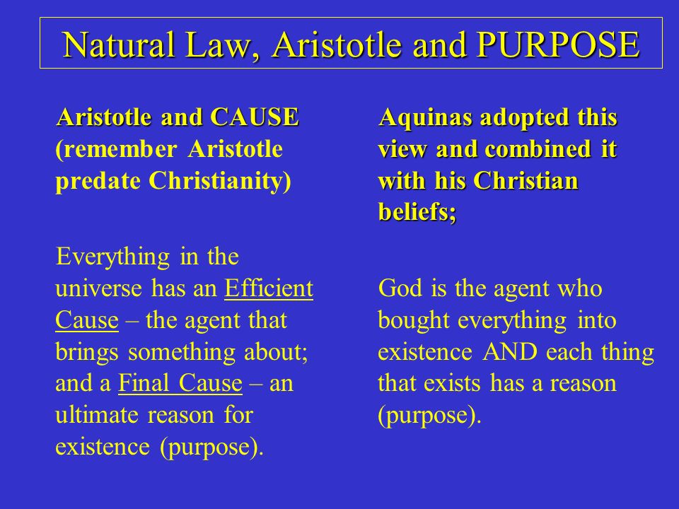 Nature and purpose of law